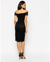 Robe moulante noire Asos