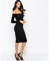 Robe moulante noire Asos