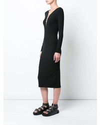 Robe moulante noire T by Alexander Wang
