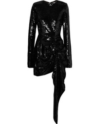 Robe moulante pailletée noire 16Arlington