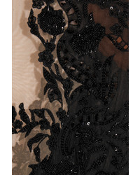 Robe moulante pailletée noire