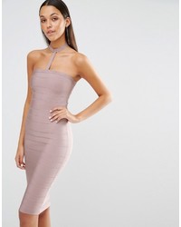 Robe moulante rose Missguided
