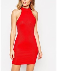 Robe moulante rouge Asos