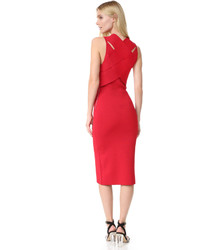 Robe moulante rouge Dion Lee