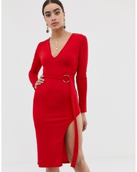 Robe moulante rouge In The Style