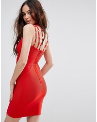 Robe moulante rouge Missguided