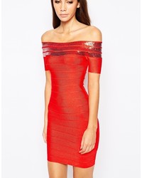 Robe moulante rouge Wow Couture