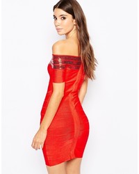 Robe moulante rouge Wow Couture