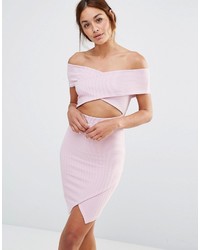 Robe moulante violet clair Missguided