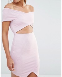 Robe moulante violet clair Missguided