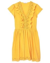 Robe moutarde Mango