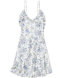 Robe nuisette à fleurs bleu clair