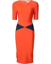 Robe orange Thierry Mugler