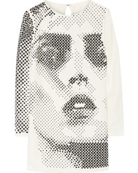 Robe ornée blanche Anthony Vaccarello
