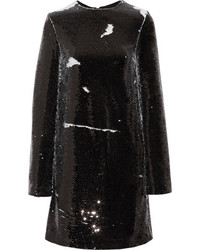 Robe pailletée noire MSGM