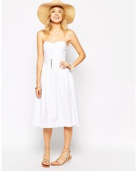 Robe patineuse blanche Asos