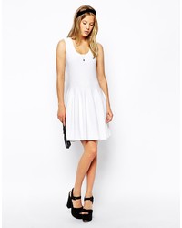 Robe patineuse blanche Asos