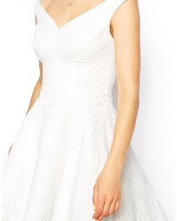 Robe patineuse blanche Asos