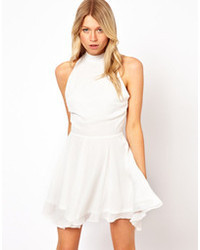 Robe patineuse blanche Love