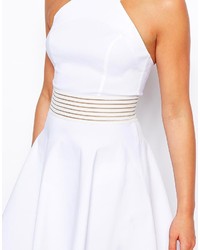 Robe patineuse blanche Asos