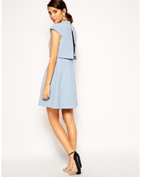 Robe patineuse bleu clair Asos