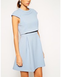 Robe patineuse bleu clair Asos