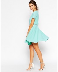 Robe patineuse bleu marine Asos