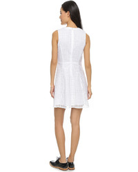Robe patineuse en broderie anglaise blanche Madewell
