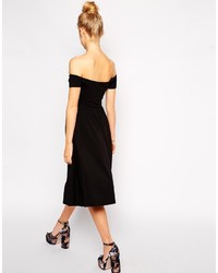 Robe patineuse noire Asos