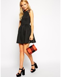 Robe patineuse noire Asos