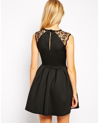 Robe patineuse noire Asos