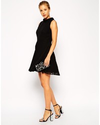 Robe patineuse noire Asos