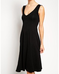 Robe patineuse noire Asos