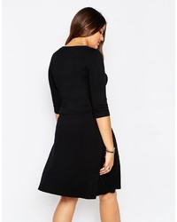 Robe patineuse noire Asos