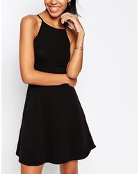 Robe patineuse noire Asos