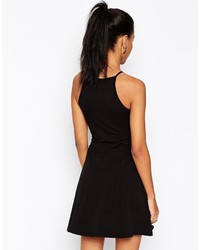 Robe patineuse noire Asos