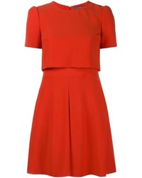 Robe patineuse rouge Alexander McQueen