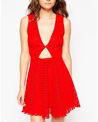 Robe patineuse rouge