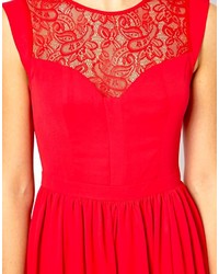Robe patineuse rouge Oasis