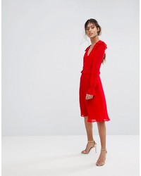 Robe patineuse rouge Elise Ryan