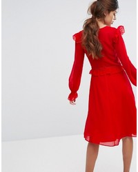 Robe patineuse rouge Elise Ryan