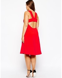 Robe patineuse rouge Truly You