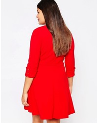 Robe patineuse rouge Club L