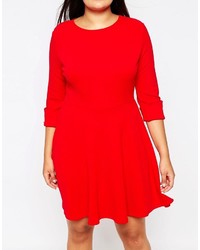 Robe patineuse rouge Club L