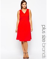 Robe patineuse rouge Truly You