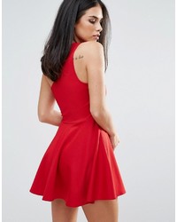 Robe patineuse rouge