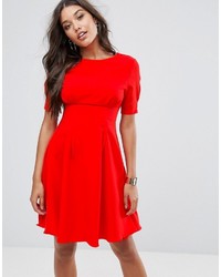 Robe patineuse rouge Little Mistress