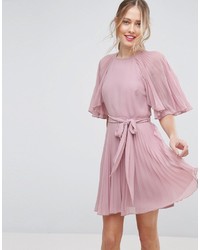 Robe plissée rose Asos