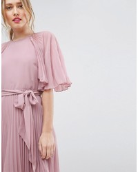 Robe plissée rose Asos