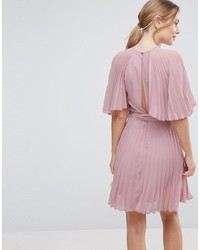 Robe plissée rose Asos